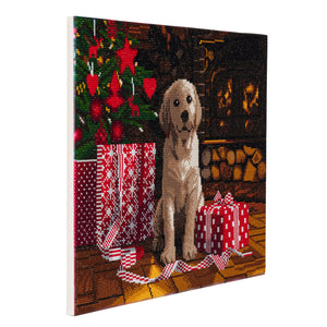 CAK-A78: "Labrador Pup" Framed Crystal Art Kit, 40 x 50cm