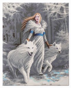 CAK-AST8: "Winter Guardians" 40 x 50cm (Large) - Anne Stokes