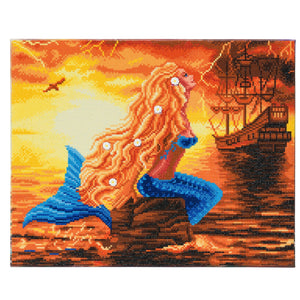 CAK-A59: "Mermaid Dreams" Framed Crystal Art Kit, 40 x 50cm