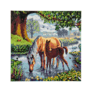 CAK-SC1: "Fell Ponies " Framed Crystal Art Kit 30 x 30cm (Medium)