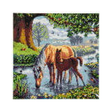 CAK-SC1: "Fell Ponies " Framed Crystal Art Kit 30 x 30cm (Medium)