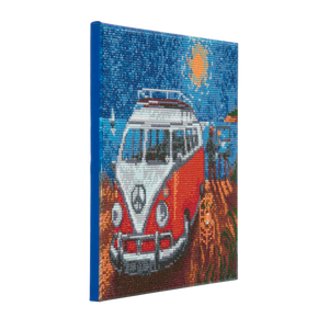 CAK-PA1: "Camper Van Go " Framed Crystal Art Kit 30 x 30cm (Medium)