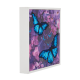 CAK-2020E: "Blue Violet Butterflies" Framed Crystal Art Kit, 20x20cm (SMALL)