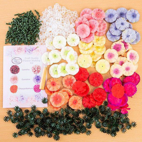 Craft Buddy Festive Carnations Flower Making Kit