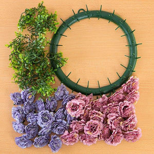 Craft Buddy Begonia Wreath Making Kit Mystical
