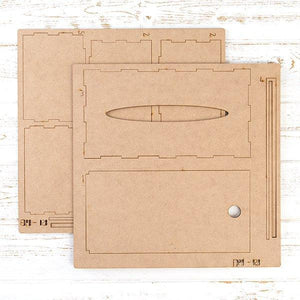 Pretty Gets Gritty - MDF Large Tissue Box Holder Kit