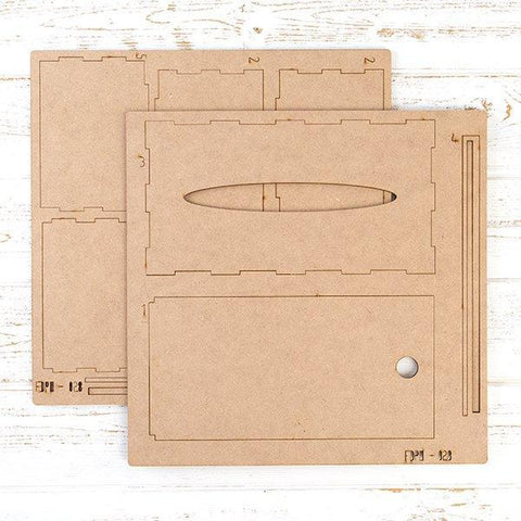 Pretty Gets Gritty - MDF Large Tissue Box Holder Kit