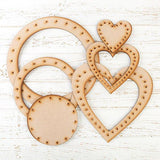 Forever Flowerz MDF Wreaths - Set of 6