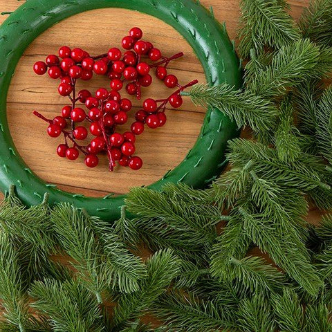 Forever Flowerz Festive Wreath making kit with Pine and Berries