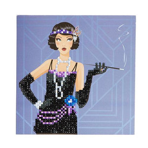 CCK-A3. "Art Deco Lady" Crystal Card Kit