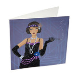 CCK-A3. "Art Deco Lady" Crystal Card Kit