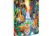 CAK-A23: "Tigers at the Jungle Pool" Framed Crystal Art Kit, 40 x 50cm