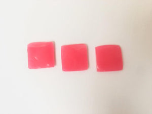 Set of 3 Pink Jelly Squares