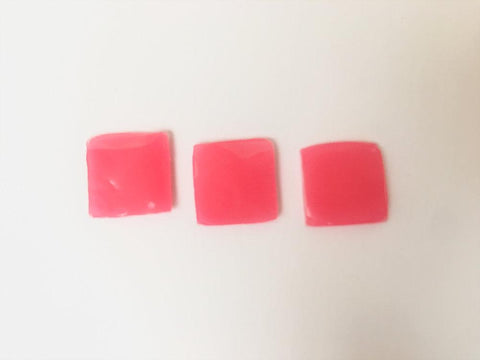 Set of 3 Pink Jelly Squares
