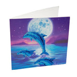 CCK-A11. "Moonlight Dolphins" Crystal Card Kit