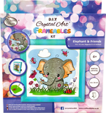 CAFBL-3: "Elephant" Crystal Art Frameables Kit with Picture Frame