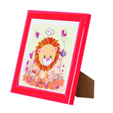 CAFBL-6: "Lion" Crystal Art Frameables Kit with Picture Frame