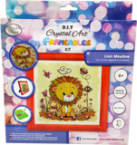 CAFBL-6: "Lion" Crystal Art Frameables Kit with Picture Frame