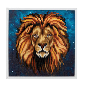 CAK-2020H: "Lion" Framed Crystal Art Kit, 20x20cm (SMALL)