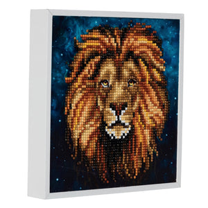 CAK-2020H: "Lion" Framed Crystal Art Kit, 20x20cm (SMALL)