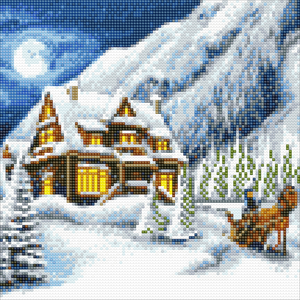 CAK-A36: "Christmas House" 30 x 30cm (Medium)