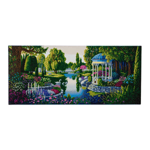 CAK-A62: "The Secret Garden" Framed Crystal Art Kit, 40 x 90cm