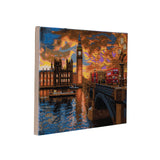 CAK-XLED10 "London Sunset" Framed LED Crystal Art Kit - 40 x 50