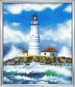 CAM-10: "The Lighthouse" Crystal Art Picture Frame Kit, 21 x 25cm