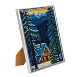 CAM-19: "Alpine Cottage" Crystal Art Picture Frame Kit, 21 x 25cm