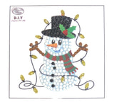 Snowman Lights  - "Christmas" Crystal Art Motifs (With Tools) - CAMK-43