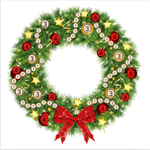 Wreath   - "Christmas" Crystal Art Motifs (With Tools) - CAMK-48
