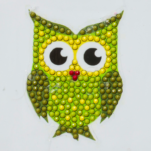 Green Owl - "Spring" Crystal Art Motifs (With tools)