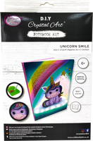 CANJ-3 "Unicorn Smile" Crystal Art Notebook Kit, 26 x 18cm