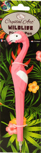 Flamingo Wildlife Crystal Pick-Up Pen, 18cm