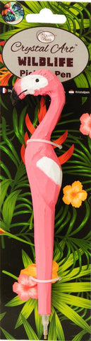 Flamingo Wildlife Crystal Pick-Up Pen, 18cm
