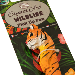 Tiger Wildlife Crystal Pick-Up Pen, 18cm
