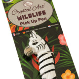 Zebra Wildlife Crystal Pick-Up Pen, 18cm