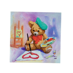 CCK-A16: "Teddy Crystal Artist" Crystal Card Kit