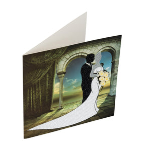 CCK-A21: "Wedding Couple" Crystal Card Kit