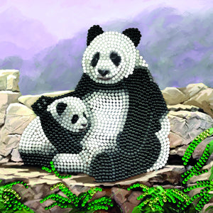 CCK-A44 "Panda" Crystal Art Card Kit