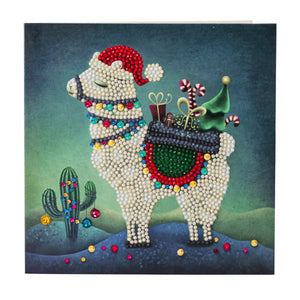 CCK-XM25: "Christmas Llama" Crystal Card Kit