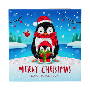 CCK-XM33: "Penguin Gift" Crystal Art Card Kit