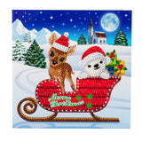 CCK-XM38: "Sled Characters" Crystal Card Kit - Animal Club International