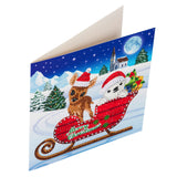 CCK-XM38: "Sled Characters" Crystal Card Kit - Animal Club International