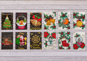 12-Card Christmas Card Kit Bundle