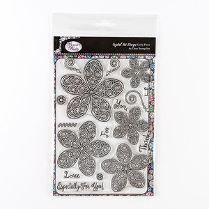 Curly Flora A5 Crystal Art Stamp Set - CCST1
