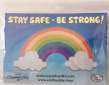 Crystal Art Rainbow Sticker - Support The Care Workers Charity!