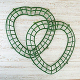 Forever Flowerz Jumbo Heart Wreaths - Set of 2 - FF-HWR2