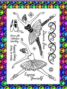 Gem It! Stamps - Beautiful Ballerina