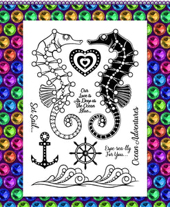 Gem It! Stamps - Seahorse Surprise